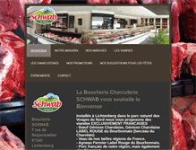 Tablet Screenshot of boucherieschwab.com